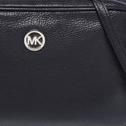 Pre Owned MICHAEL Michael Kors Black Leather Fulton Shoulder Bag