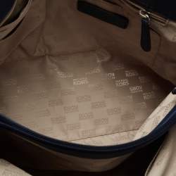 Pre Owned MICHAEL Michael Kors Blue Leather Large Hamilton Satchel