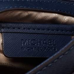 مملوكة مسبقًا MICHAEL Michael Kors Navy Blue Leather Hamilton Tote 