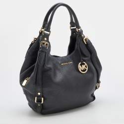 Pre Owned MICHAEL Michael Kors Black Leather Bedford Hobo