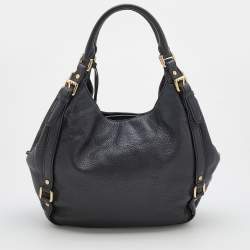 Pre Owned MICHAEL Michael Kors Black Leather Bedford Hobo