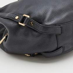 Pre Owned MICHAEL Michael Kors Black Leather Bedford Hobo