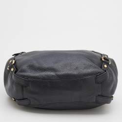 Pre Owned MICHAEL Michael Kors Black Leather Bedford Hobo