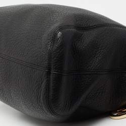 Pre Owned MICHAEL Michael Kors Black Leather Chain Tote