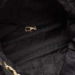 Pre Owned MICHAEL Michael Kors Black Leather Chain Tote