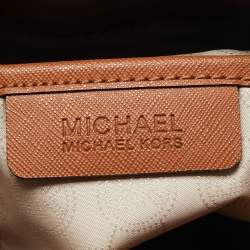 Pre Owned MICHAEL Michael Kors Brown Leather Large Hamilton North South Tote