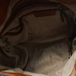 Pre Owned MICHAEL Michael Kors Brown Leather Large Hamilton North South Tote