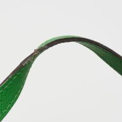 Pre Owned Michael Kors Green Saffiano Leather Large Jet Set Travel Tote