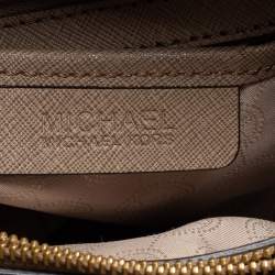 Pre Owned MICHAEL Michael Kors Beige Saffiano Leather Dillon Tote