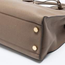 Pre Owned MICHAEL Michael Kors Beige Saffiano Leather Dillon Tote