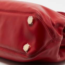 MICHAEL Michael Kors Red Leather Medium Florence  Satchel