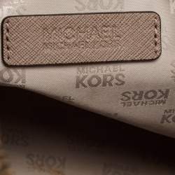 مملوكة مسبقًا Michael Kors Dark Beige Saffiano Leather Large Cindy Dome Satchel