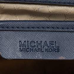 Pre Owned MICHAEL Michael Kors Tri Color Leather Large Selma Satchel