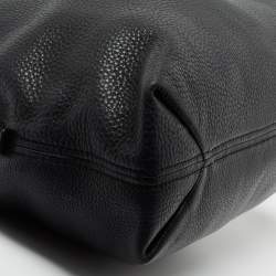 Pre Owned MICHAEL Michael Kors Black Leather Jet Set Chain Tote