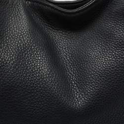 Pre Owned MICHAEL Michael Kors Black Leather Jet Set Chain Tote