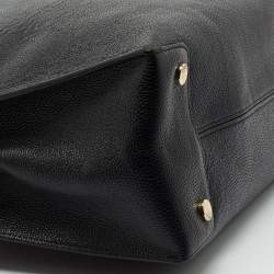 Pre Owned MICHAEL Michael Kors Black Grained Leather Large Mercer tote