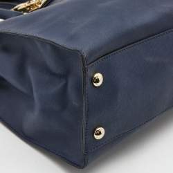 مملوكة مسبقًا MICHAEL Michael Kors Navy Blue Leather Large Hamilton North South Tote