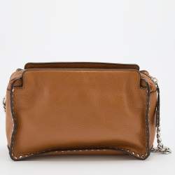 Pre Owned Michael Michael Kors Brown Leather Astor Crossbody Bag