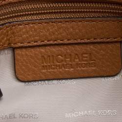 Pre Owned Michael Michael Kors Brown Leather Astor Crossbody Bag