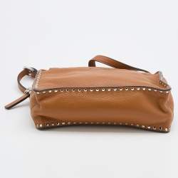 Pre Owned Michael Michael Kors Brown Leather Astor Crossbody Bag