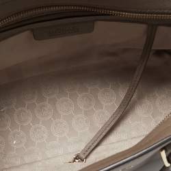 Pre Owned MICHAEL Michael Kors Dark Beige Saffiano Leather Medium Selma Tote