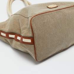 مملوكة مسبقًا MICHAEL Michael Kors Beige/Brown Canvas and Leather Tote