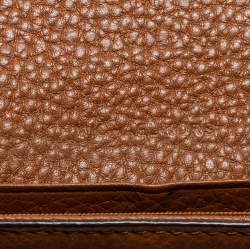 Pre Owned MICHAEL Michael Kors Brown Leather Fulton Flap Continental Wallet