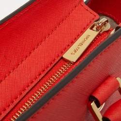 مملوكة مسبقًا MICHAEL Michael Kors Red Leather Medium Selma Satchel