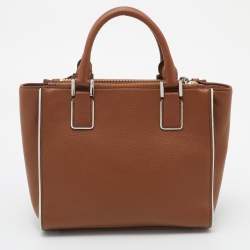 Pre Owned MICHAEL Michael Kors Brown Leather Audrey Satchel