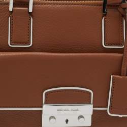 Pre Owned MICHAEL Michael Kors Brown Leather Audrey Satchel