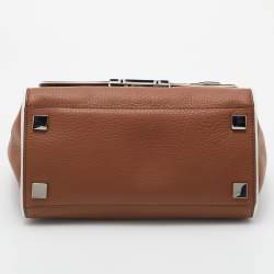 Pre Owned MICHAEL Michael Kors Brown Leather Audrey Satchel