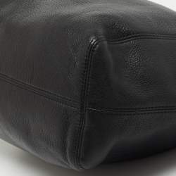 مملوكة مسبقًا MICHAEL Michael Kors Black Grained Leather Chain Tote