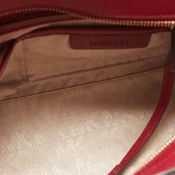 Pre Owned MICHAEL Michael Kors Burgundy LeatherKellen Satchel