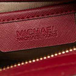 Pre Owned MICHAEL Michael Kors Burgundy LeatherKellen Satchel