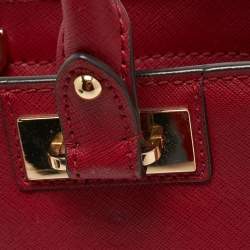 Pre Owned MICHAEL Michael Kors Burgundy LeatherKellen Satchel