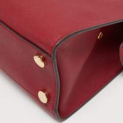 Pre Owned MICHAEL Michael Kors Burgundy LeatherKellen Satchel
