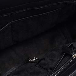 Pre Owned MICHAEL Michael Kors White/Black Leather Selma Satchel