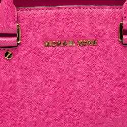 MICHAEL Michael Kors Fuchsia Leather Large Selma Tote