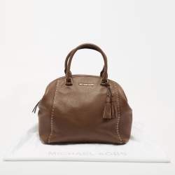 MICHAEL Michael Kors Brown Leather Riley Satchel
