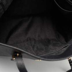 مملوكة مسبقًا MICHAEL Michael Kors Black Leather Medium Jet Set Travel Tote