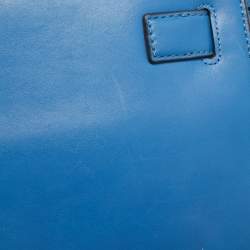 Pre Owned MICHAEL Michael Kors Blue Leather Hamilton Crossbody Bag