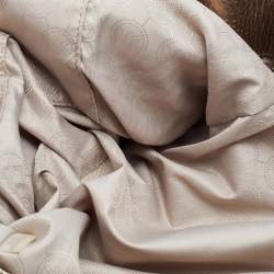 Pre Owned MICHAEL Michael Kors Metallic Gold Python Effect Leather Beverly Satchel