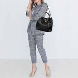 Pre Owned MICHAEL Michael Kors Black Leather Hamilton Tote