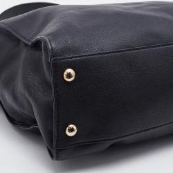 Pre Owned MICHAEL Michael Kors Black Leather Hamilton Tote