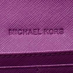 Pre Owned MICHAEL Michael Kors Fuchsia Pink Saffiano Leather Selma Satchel