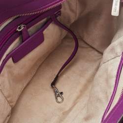 Pre Owned MICHAEL Michael Kors Fuchsia Pink Saffiano Leather Selma Satchel