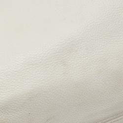 Pre Owned MICHAEL Michael Kors Off White Leather Large Camden Drawstring Shoulder Bag