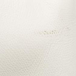 Pre Owned MICHAEL Michael Kors Off White Leather Reese Satchel