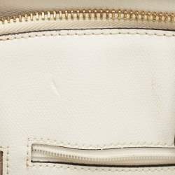 Pre Owned MICHAEL Michael Kors Off White Leather Reese Satchel