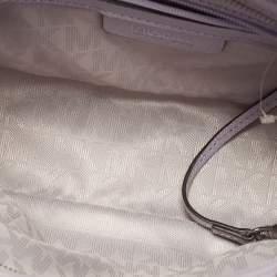 Pre Owned MICHAEL Michael Kors Lilac Leather Small Selma Crossbody Bag